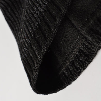 Men's Knitted Hat Two-tone Straight Edge