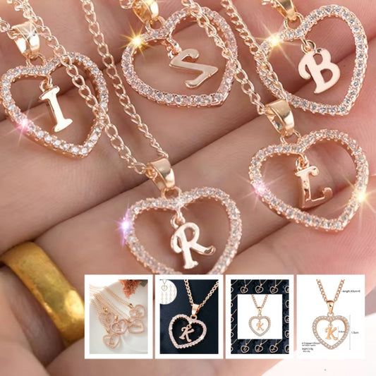 26 Letters Heart-shaped Necklace
