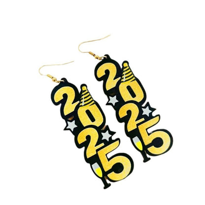 2025 New Year Earrings