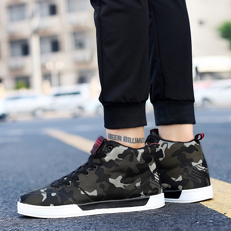 High-top Camouflage Shoes