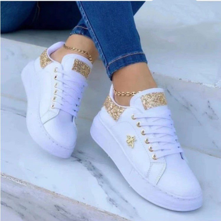 White Low-Top Sneakers