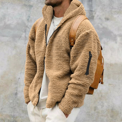 Men's Winter Fleece Hooded Jacket