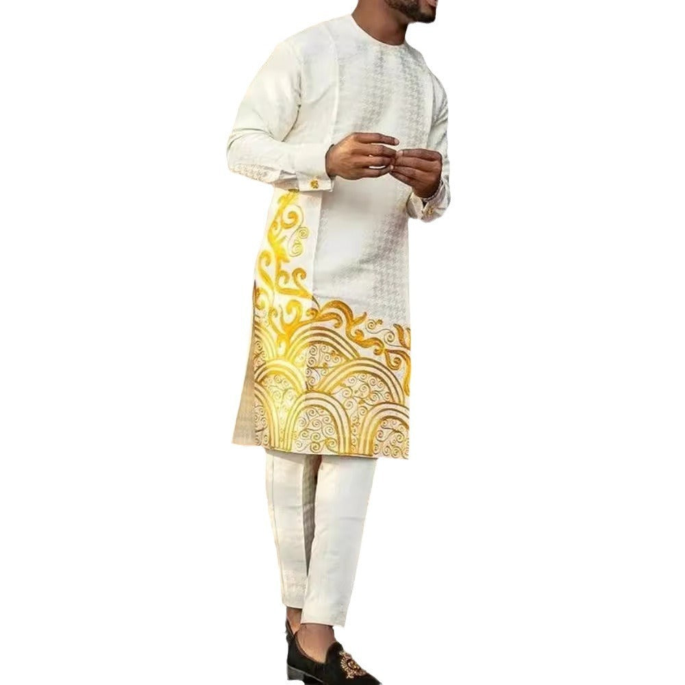 Men's Casual Printed African Suit