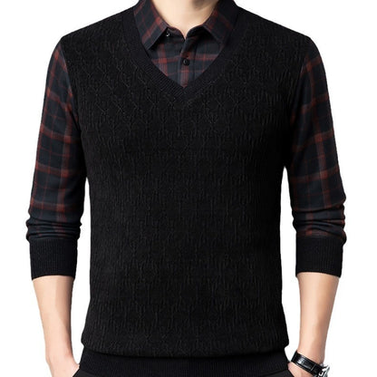 Men's Fleece-lining Sweater