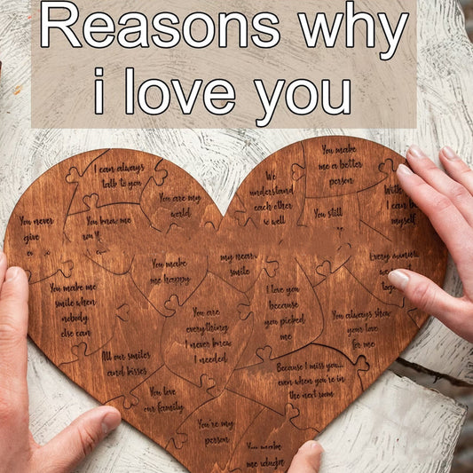 Valentine's Day Wooden Love Puzzle