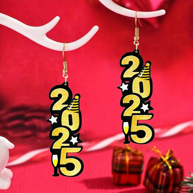 2025 New Year Earrings