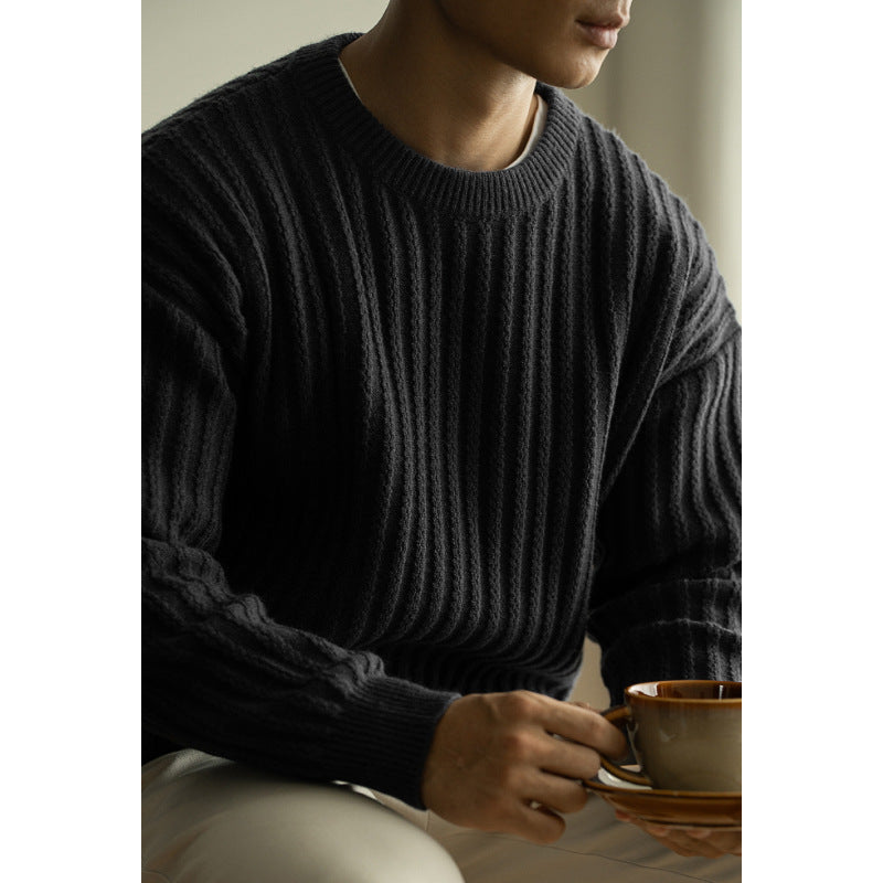 Warm Pullover Round Neck Long Sleeve Sweater